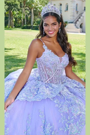 Quinceanera Collection 26077 - Sleeveless Lace Applique Ballgown