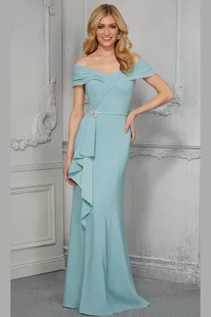 MGNY By Mori Lee 72417 Off Shoulder Sheath Evening Dress
