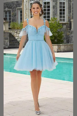Damas 9616 - Appliqued Sweetheart Cocktail Dress