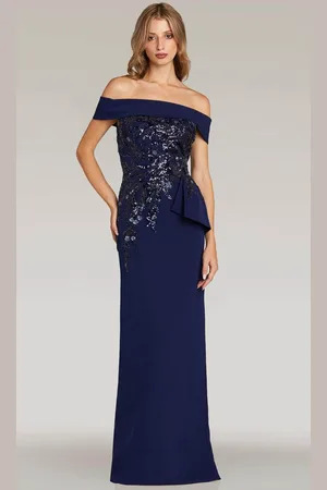 Feriani Couture 18336 - Straight Across Beaded Evening Gown