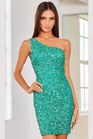 Scala Stockholm 60311 - Asymmetrical Sequin Cocktail Dress