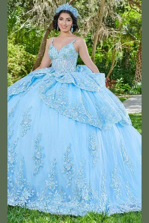 Quinceanera Collection 26077 - Sleeveless Lace Applique Ballgown