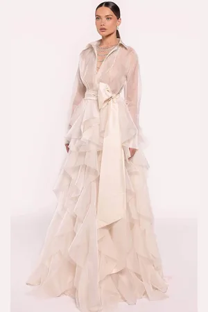 TARIK EDIZ 98836 - Bow Tiered Ballgown