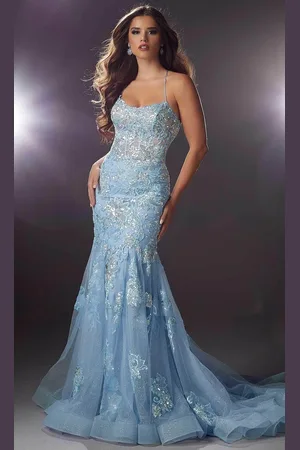 Mori Lee 48029 - Sleeveless Embroidered Prom Gown