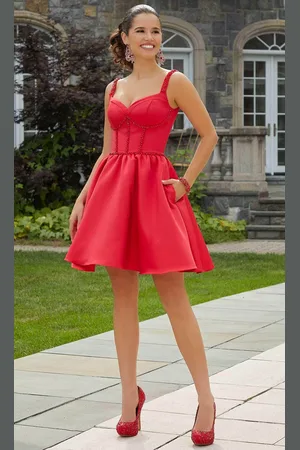 Damas 9617 - Beaded A-Line Cocktail Dress