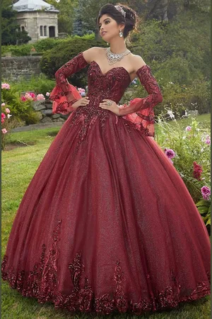 Vizcaya by Mori Lee 60110 Strapless Patterned Sequin Bodice Ballgown