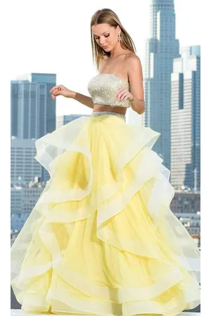 Scala Stockholm 60268 Strapless Two Piece Gown