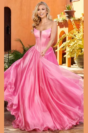 Rachel Allan 70403 - Strapless Corset Bodice Ballgown