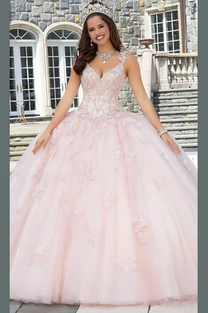 Vizcaya by Mori Lee 34084 - Glittered Tulle Ballgown