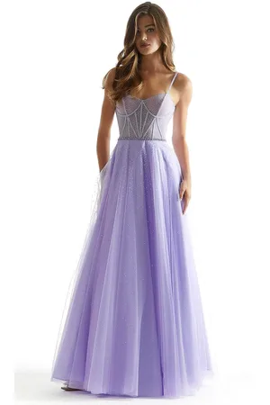 Mori Lee 49004 - Crystal Beaded A-Line Prom Dress