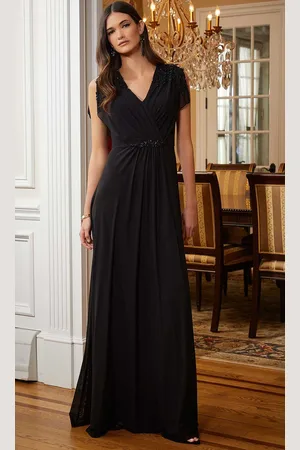 MGNY By Mori Lee 72816 - Beaded Mesh Evening Gown