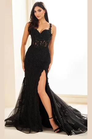 Ellie Wilde EW36053 - Sweetheart Floral Appliqued Prom Dress