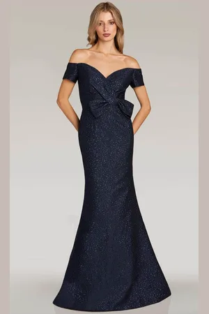 Feriani Couture 18346 - Sweetheart Bow Accent Evening Gown