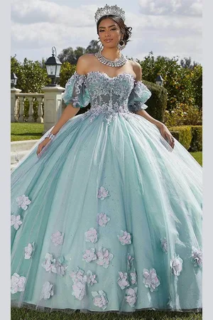 Vizcaya by Mori Lee 89421 - Strapless Lace-Up Back Ballgown