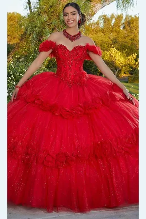 Vizcaya by Mori Lee 89433 - Floral Embellished Quinceanera Ballgown