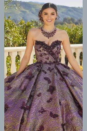Vizcaya by Mori Lee 89429 - Butterfly Embellished Ballgown