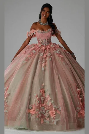 Vizcaya by Mori Lee 89448 - 3D Floral Embellishments Corset Bodice Ballgown