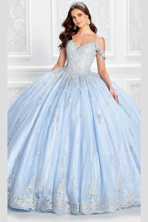 Princesa by Ariana Vara PR22032 - Lace Applique Embellished Ball Gown