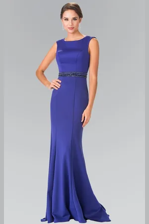 Elizabeth K GL2306 Sleeveless Jewel Long Dress