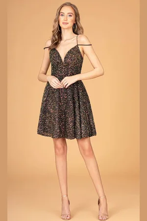 Elizabeth K GS3097 - Sweetheart Cold-Shoulder Cocktail Dress