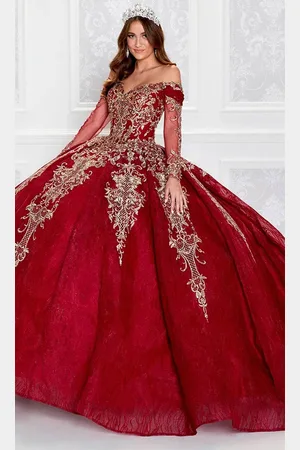 Princesa by Ariana Vara PR12267 - Off-Shoulder Lace Ball Gown