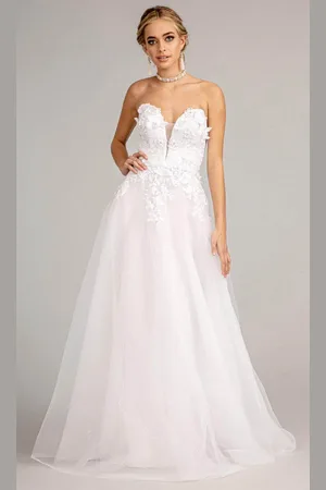 GLS by Gloria GL3010 - Strapless Sweetheart Wedding Dress