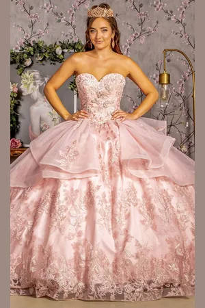 GLS by Gloria GL3317 - Sweetheart Neck Metallic Sequin Ballgown