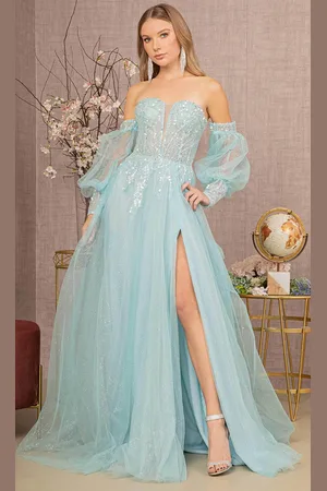 GLS by Gloria GL3118 - Sweetheart Sequin Mesh Prom Gown
