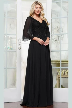 Rina Di Montella RD3241 - Flutter A-Line Evening Gown