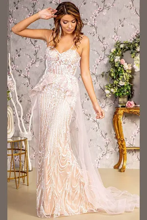 GLS by Gloria GL3259 - Sleeveless Sweetheart Neck Prom Gown