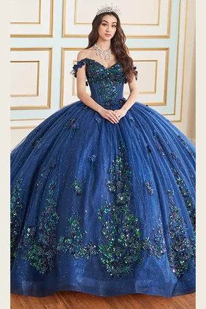 Princesa by Ariana Vara PR30179 - 3D Floral Embellished Ball Gown