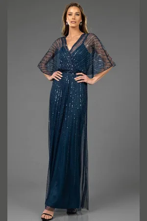 Terani Couture 251M4613 - V-Neck Sequin Evening Gown