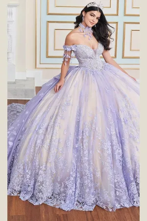Princesa by Ariana Vara PR30172 - 3D Floral Embellished Ball Gown