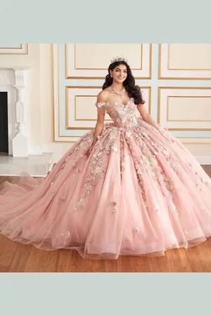 Princesa by Ariana Vara PR30175 - Off-Shoulder Glitter Tulle Ball Gown