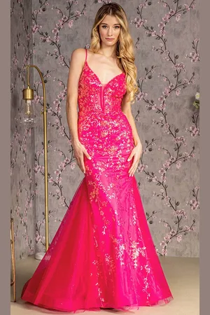 GLS by Gloria GL3220 - Embellished Trumpet Evening Dress