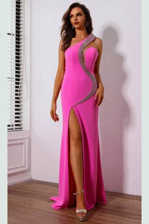 Terani Couture 251P4036 - Asymmetric Beaded Accent Prom Dress