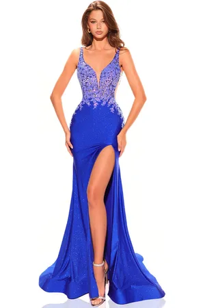 Amarra 88808 - Floral Sequin Bodice Prom Dress
