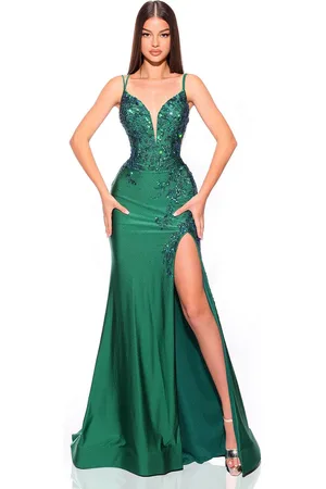 Amarra 88813 - Plunging Sweetheart Sequin Prom Dress