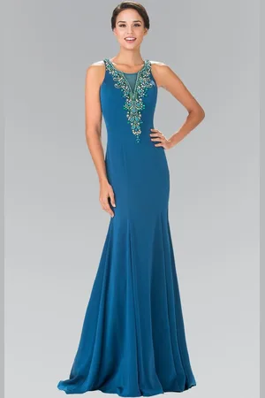 Elizabeth K GL2310 Sleeveless Scoop Long Dress