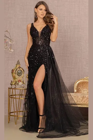 GLS by Gloria GL3119 - Sleeveless Sequin Prom Gown