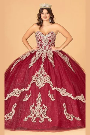 Elizabeth K GL3078 - Tulle Cape Ballgown