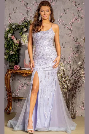 GLS by Gloria GL3382 - Jewel Embellished Sleeveless Prom Gown