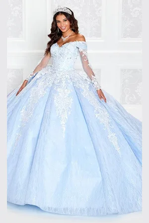 Princesa by Ariana Vara PR12267 - Off-Shoulder Lace Ball Gown