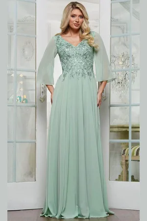 Rina Di Montella RD3241 - Flutter A-Line Evening Gown
