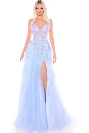 Amarra 88115 - Lace Sleeveless Prom Gown