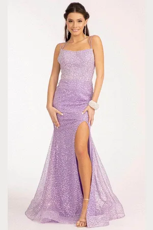 GLS by Gloria GL3052 - Dual Straps Embellished Evening Gown