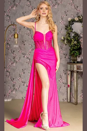 GLS by Gloria GL3260 - Beaded Sheath Evening Dress