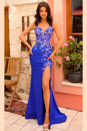 Amarra 88813 - Plunging Sweetheart Sequin Prom Dress