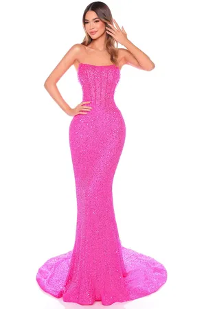 Amarra 88110 - Strapless Sequin Embellished Prom Gown