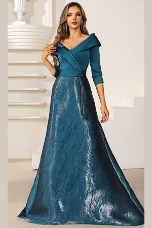 Terani Couture 251M4461 - V-Neck A-Line Evening Dress